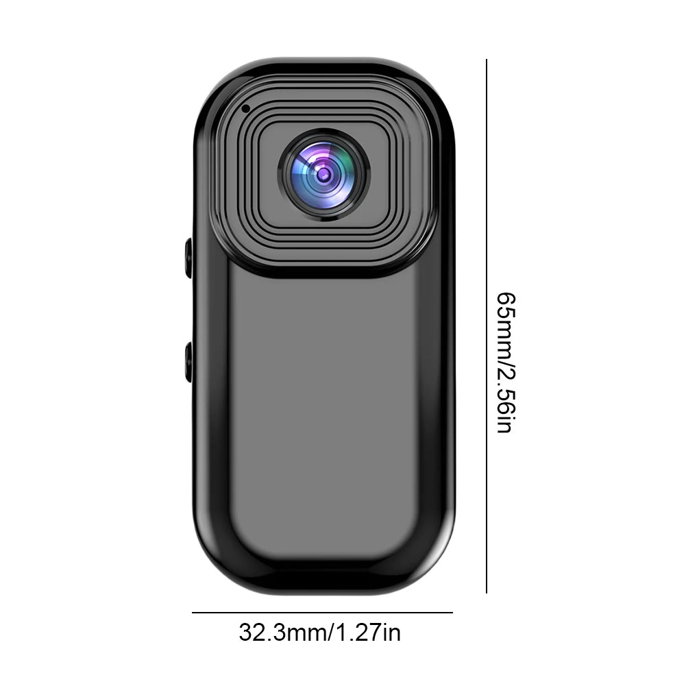 HD 1080P Mini Camera 140 Degree Wide Angle Back Clip VCR