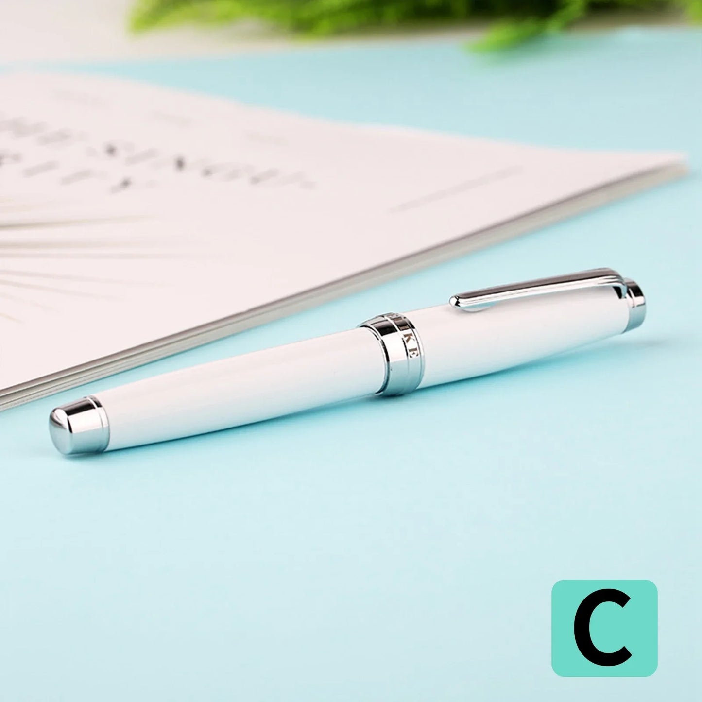 New Moon 3 Metal Fountain Pen molandi Color Korean Students' Writing Practice ink Pens office school supplies exquisite gift pen