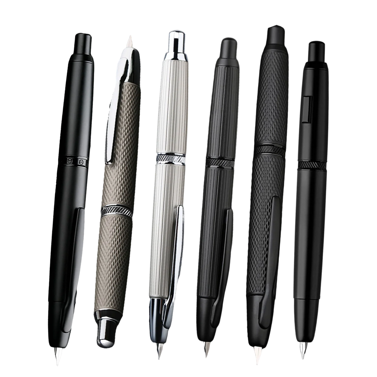 MOONMAN A1 AK1 Metal Press fountain pen Fish scale pattern design EF 0.4MM Nib writing ink pens school office supplies gifts pen