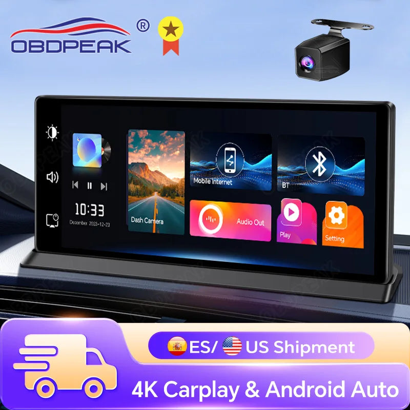 K2 Pro 11.3 Dash Cam 4K Car DVR Carplay Android Auto