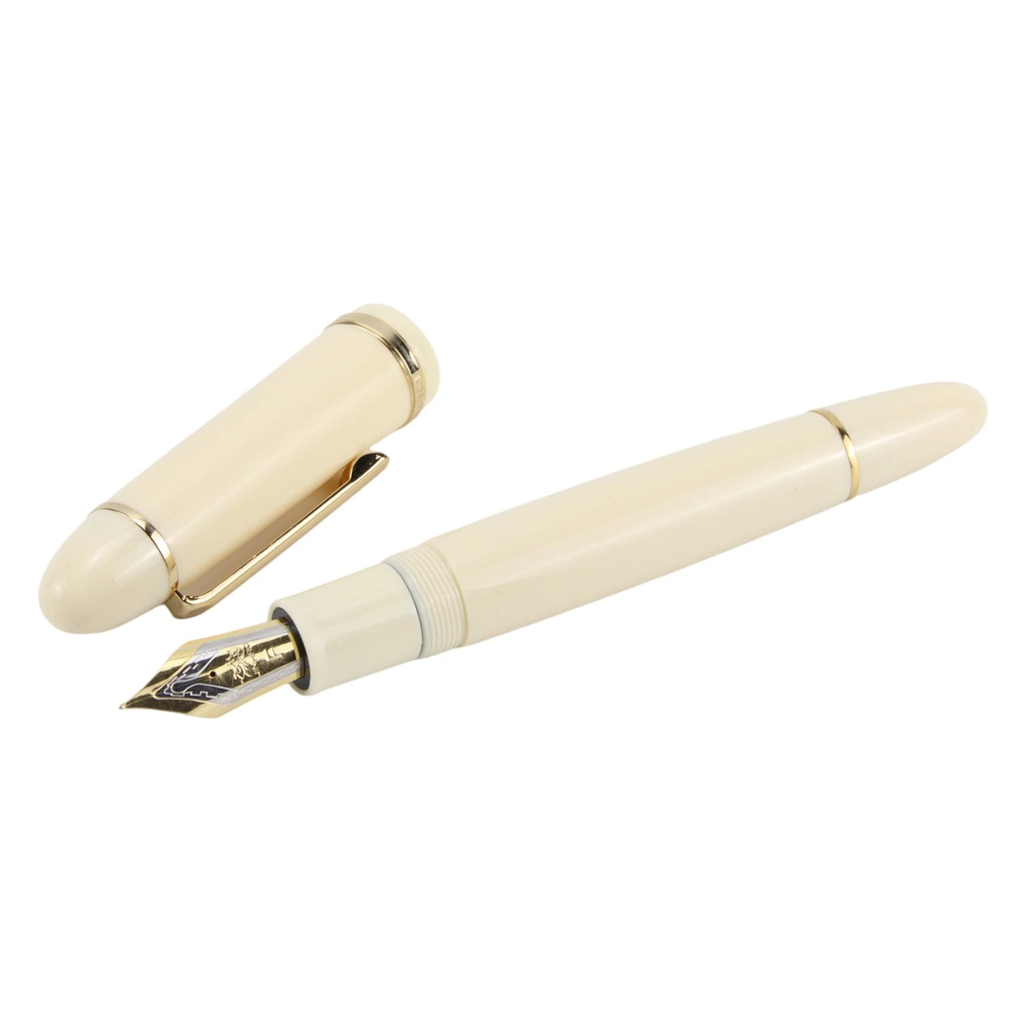 New JinHao X159 Acrylic Fountain Pen green gold Metal Clip Extended Fine Nib F 0.5mm school office supplies writing gifts pens