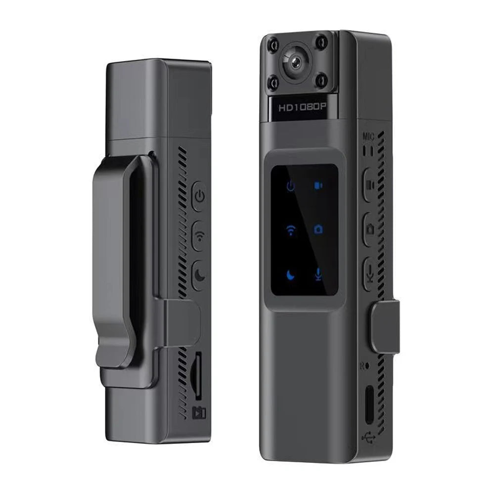 Digital Video Recorder Support TF 128GB Small Camcorder IR Night Vision Portable Law Enforcement Recorder 130 Degree Wide Angle