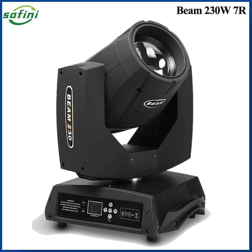 Lyre Beam 230W 7R Moving Head Stage Light Sharpy Gobo Dj Lights With 16Chs Dmx Control Good For Disco Bar Show