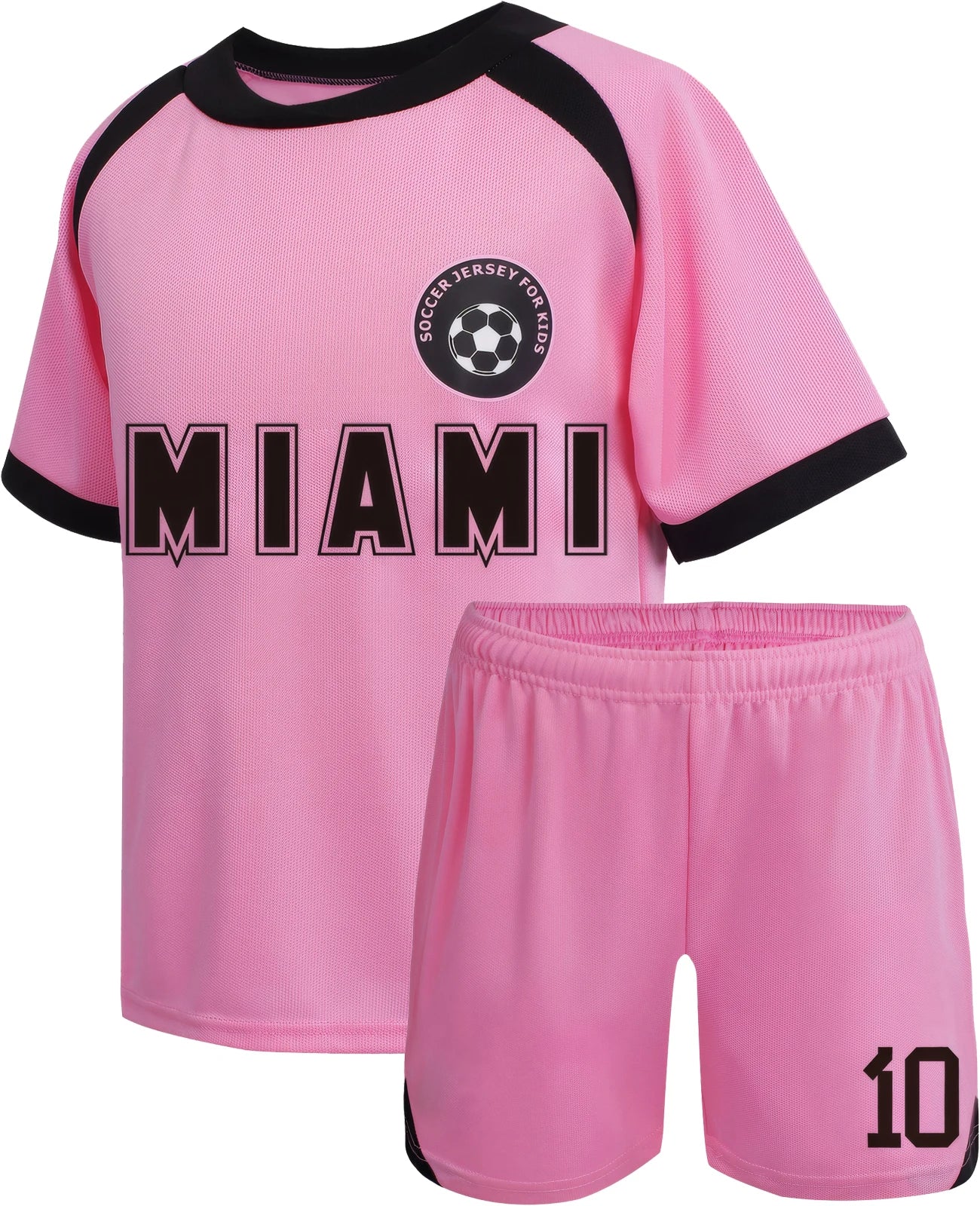 Children's football jersey sports training suit men's and women's 3-piece set loose jersey shorts with stockings