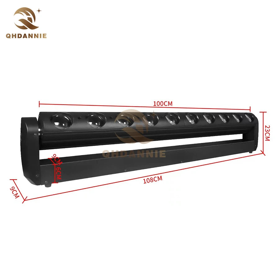 LED 10x40W RGBW 4in1 Beam  Moving Head  Light With Flightcase DMX512 DJ Projector Lights For Bar Party KTV Christmas Effect Lamp