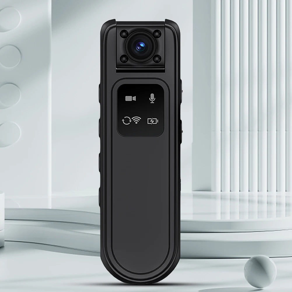 HD 2K Police Body Cam Mini Camera Infrared Night Vision WiFi Motorcycle Bike Car DVR with 180 Rotatable Lens Small Body Worn Cam