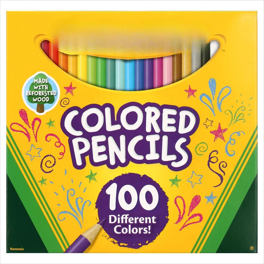 Colored Pencils, 100 Ct, School Supplies, Adult Coloring Pencils, Classroom Must Haves, Easter Gift for Teens