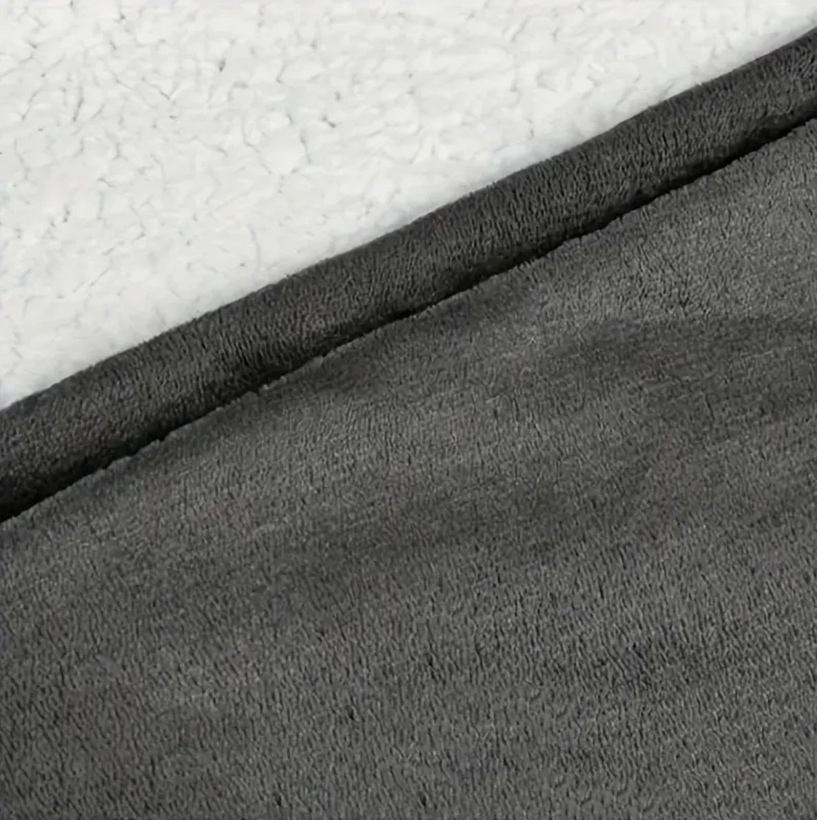 Reversible Oversized Hoodie Blanket Sherpa Fleece Sweatshirt