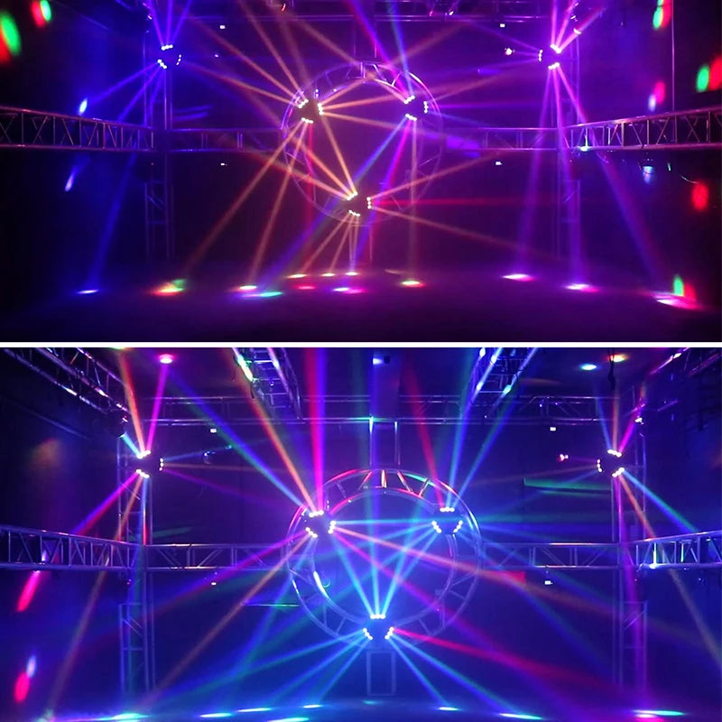 Mini LED 8X6W/9x10W Spider Light RGBW DMX512 Spider Moving Head Beam Light Used In DJ Disco Bar KTV Stage Lighting SHEHDS