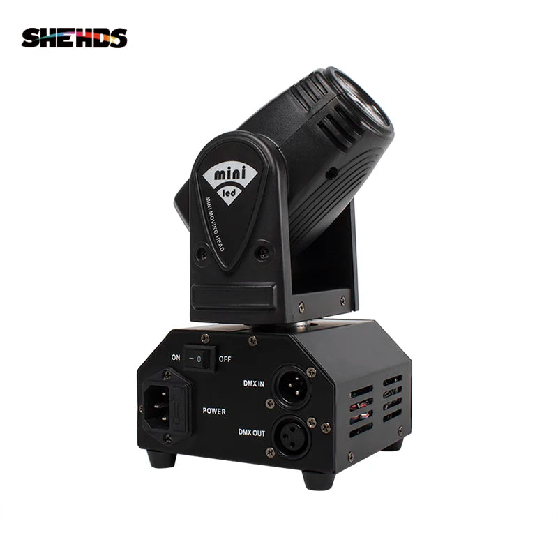 Hot Sell Mini LED 10W Spot Beam Moving Head Light Lyre DMX512 Stage Light Stroboscope For Home Entertainment Professional Stage