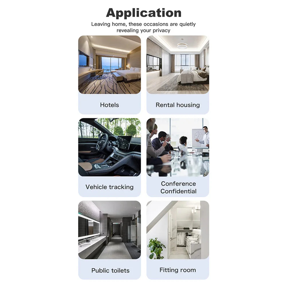 T15 Wireless Camera Detectors 5 Levels Adjustable Sensitivity