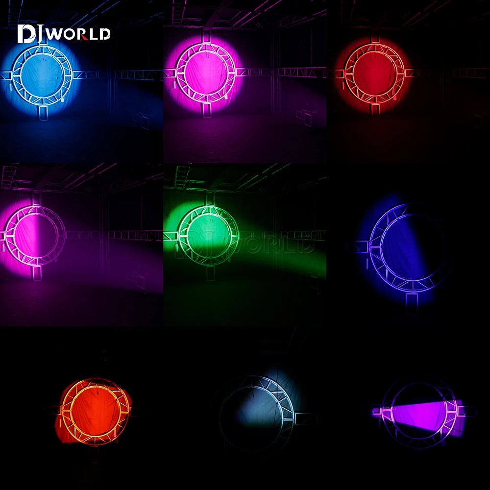 LED 250W Profile Leko Spotlight RGBW 4in1 Manual Cutting Stage Lighting Theater Wedding Catwalk Stage Professional DJ Equipment