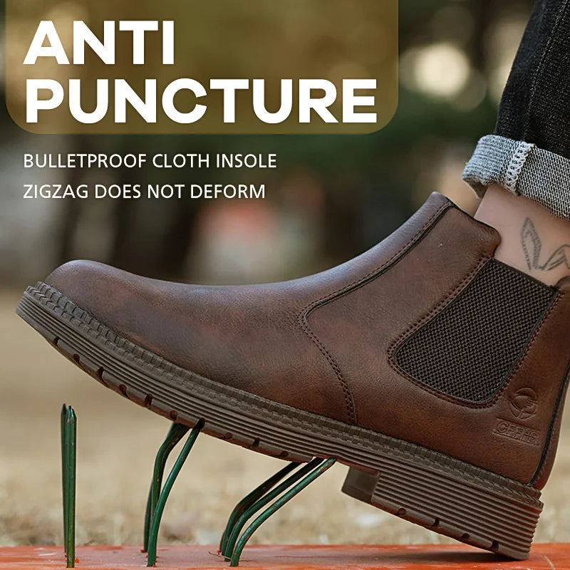 Department Name Anti Smash And Puncture High Top Work Shoes