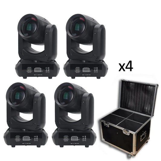4Pcs/Lot 150W Beam Moving Head Sharpy High Bright Big Spot Jia Mi Ji Lens Projector Lighting For Party DJ Club Wedding Holiday