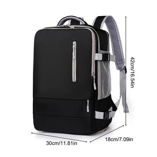 Women Travel Backpack Waterproof Anti-Theft Casual Daypack Bag Luggage Strap USB Charging Port Backpacks Laptop School Bags
