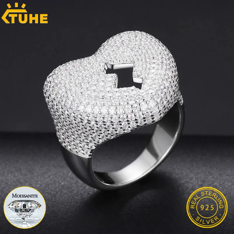 Fine Jewelry Moissanite Heart Ring For Women