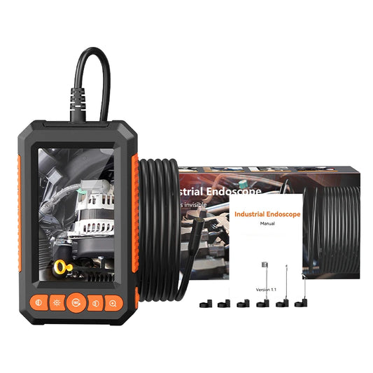 4.3 Inch Single Dual Lens Industrial Endoscope Camera HD1080P Car Inspection Borescope IP67 Waterproof Sewer Camera With 8LEDs Hard