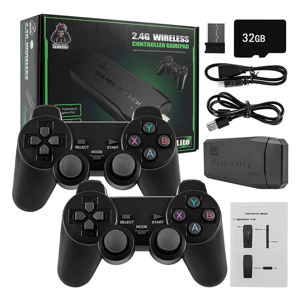 Y6 2.4G Wireless Game TV Stick Retro PS1 Portable Console