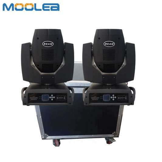 2pcs Sharpy Beam 7r 230w Rack case option Beam 7R Moving Head Light Controler Fly case Dj Projector Party Stage Control with DMX
