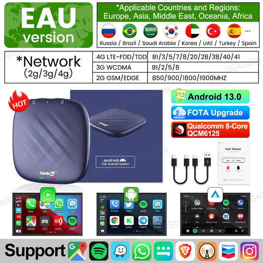 CarlinKit 8G+128G Android 13 CarPlay AI Box Upgrade