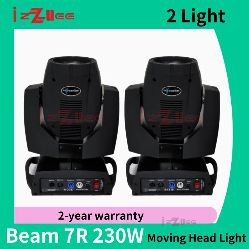 230W 7R Moving Head Light Beam DMX512 Professional Stage Light for DJ Disco Bar Party 24 Prism LED Rainbow Effect Light ﻿