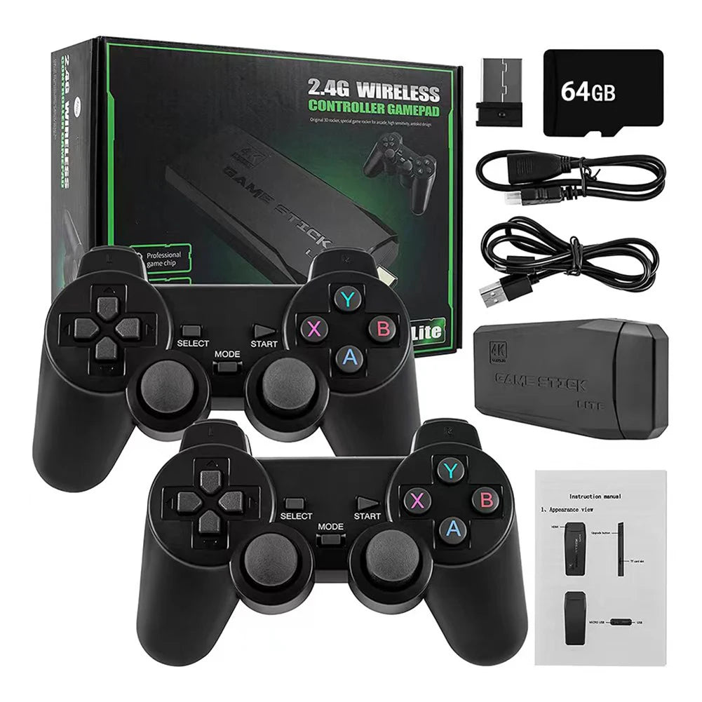 Y6 2.4G Wireless Game TV Stick Retro PS1 Portable Console