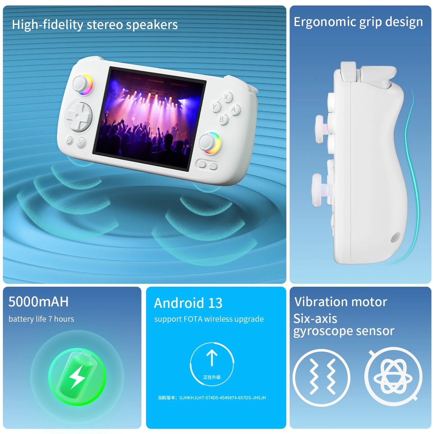 ANBERNIC RG406H RG 406H Handheld Game Console 4inch IPS Multi-touch Screen Retro Video Games Players Support 5G WIFI FOTA Update
