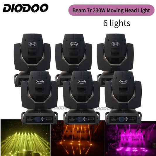 0Tax 1-12PCS Lyre Sharpy Led Beam 230W 7R Moving Head Light Case For Disco Party DJ Stage DMX512 Prism Beam 7R 230W Stage Lamp