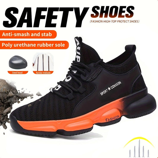 Department Safety Shoes Mens Anti Smash Puncture Breathable