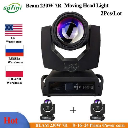 Beam 230 7R Moving Head Beam Sharpy 7R 230W Lyre Beam Light  For DJ Disco Stage Beam light Nightclub Parties Show Flightcase