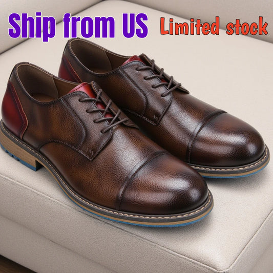 Retro Men Derby Shoes Men Casual shoes Fashion Men Leather Shoes