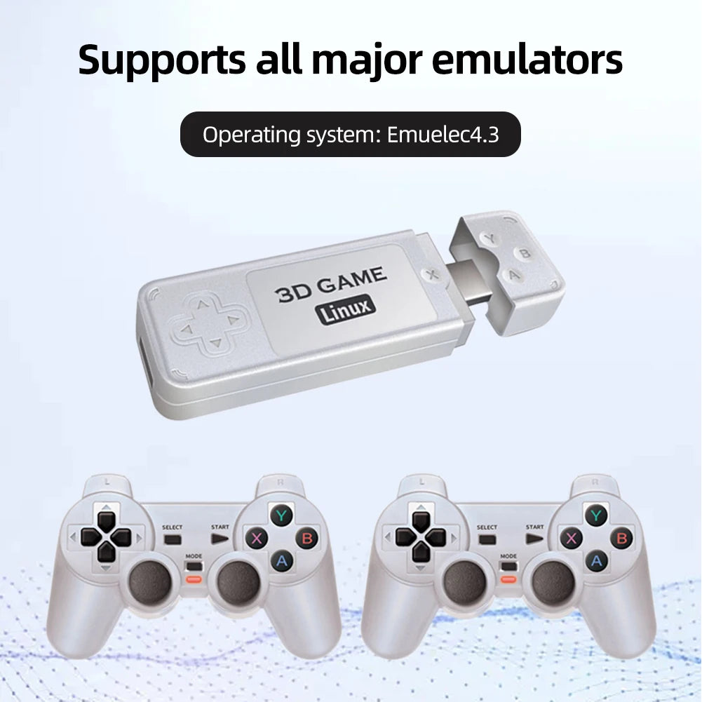 Y6 2.4G Wireless Game TV Stick Retro PS1 Portable Console