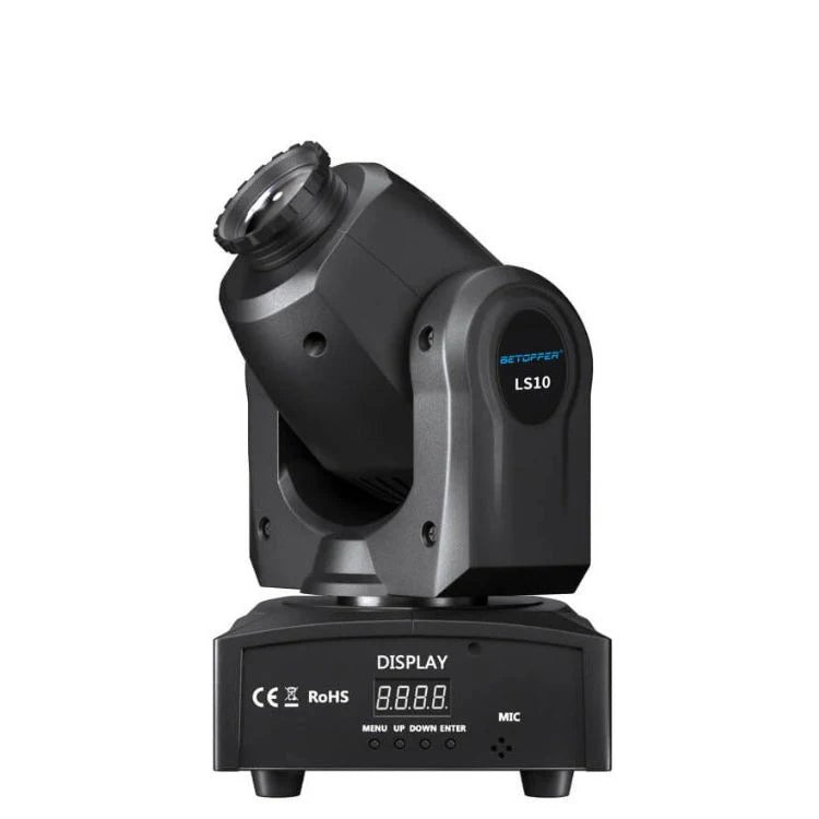 Professional Moving Head Beam LED Disco Light with 8 Gobos 9/11CH Sound/DMX DJ Lights for Stage Bars Wedding Party LS10