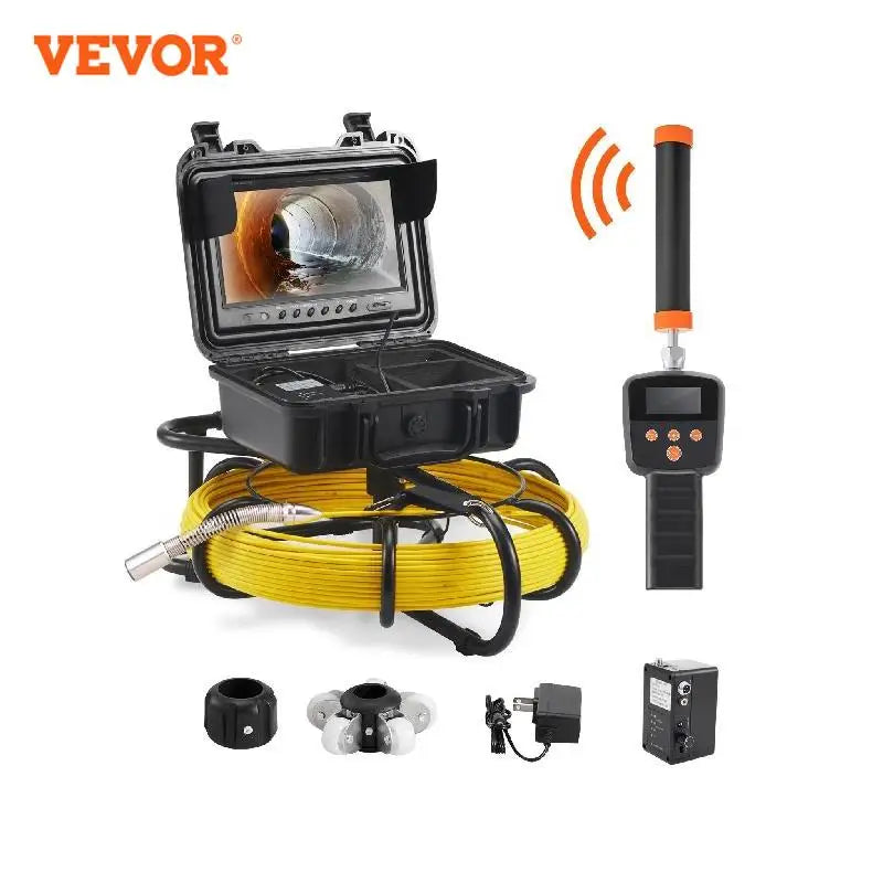 VEVOR Sewer Camera with 512Hz Locator IP68 9 Inch Inspection