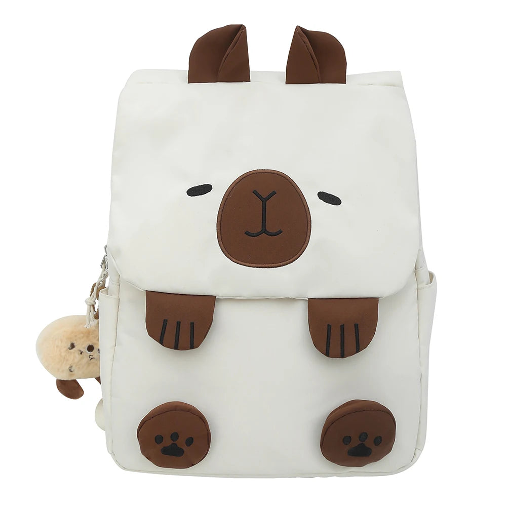 Cartoon Squirrel Backpack Cute Animal School Bag High-Capacity Laptop Bags Kawaii Book Bags Nylon Knapsack Daypack for Travel