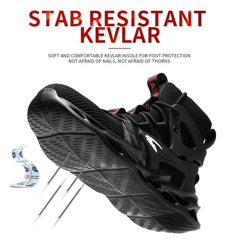 Breathable Anti-Smash And Anti-Puncture Safety Shoes For Men