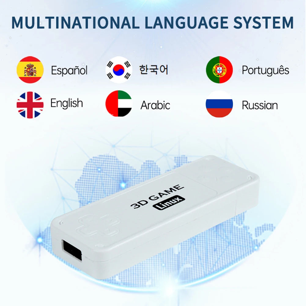 Y6 2.4G Wireless Game TV Stick Retro PS1 Portable Console