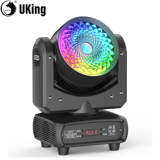 U'King 120W 16Colors Moving Head Light RGBW High Brightness Stage Lights DMX512 DJ Lights For Wedding Party Disco Nightclub