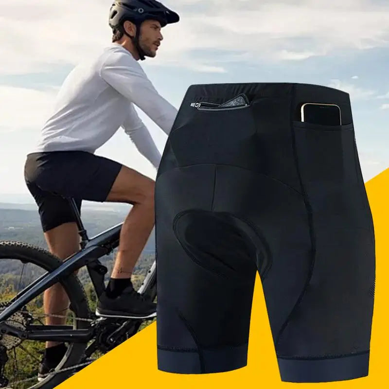 Cycling Shorts For Men Biking Clothes With 3 Pockets Cycling Tights Breathable Pants For Cycling Motorcycle Driving Horse Riding