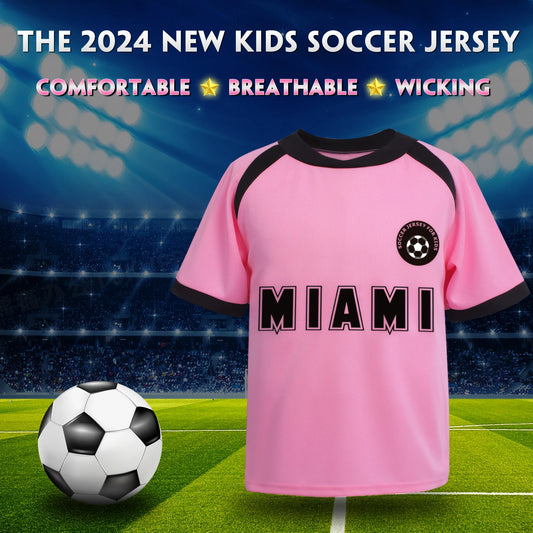 Children's football jersey sports training suit men's and women's 3-piece set loose jersey shorts with stockings