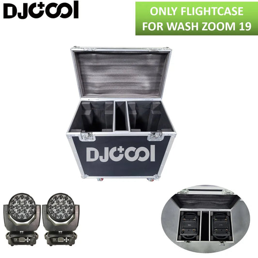 19x15W RGBW 4in1 Beam Wash Zoom or Only Flight Case LED Moving Head Light Professional Machine DMX512 DJ Bar Stage Lights Effect