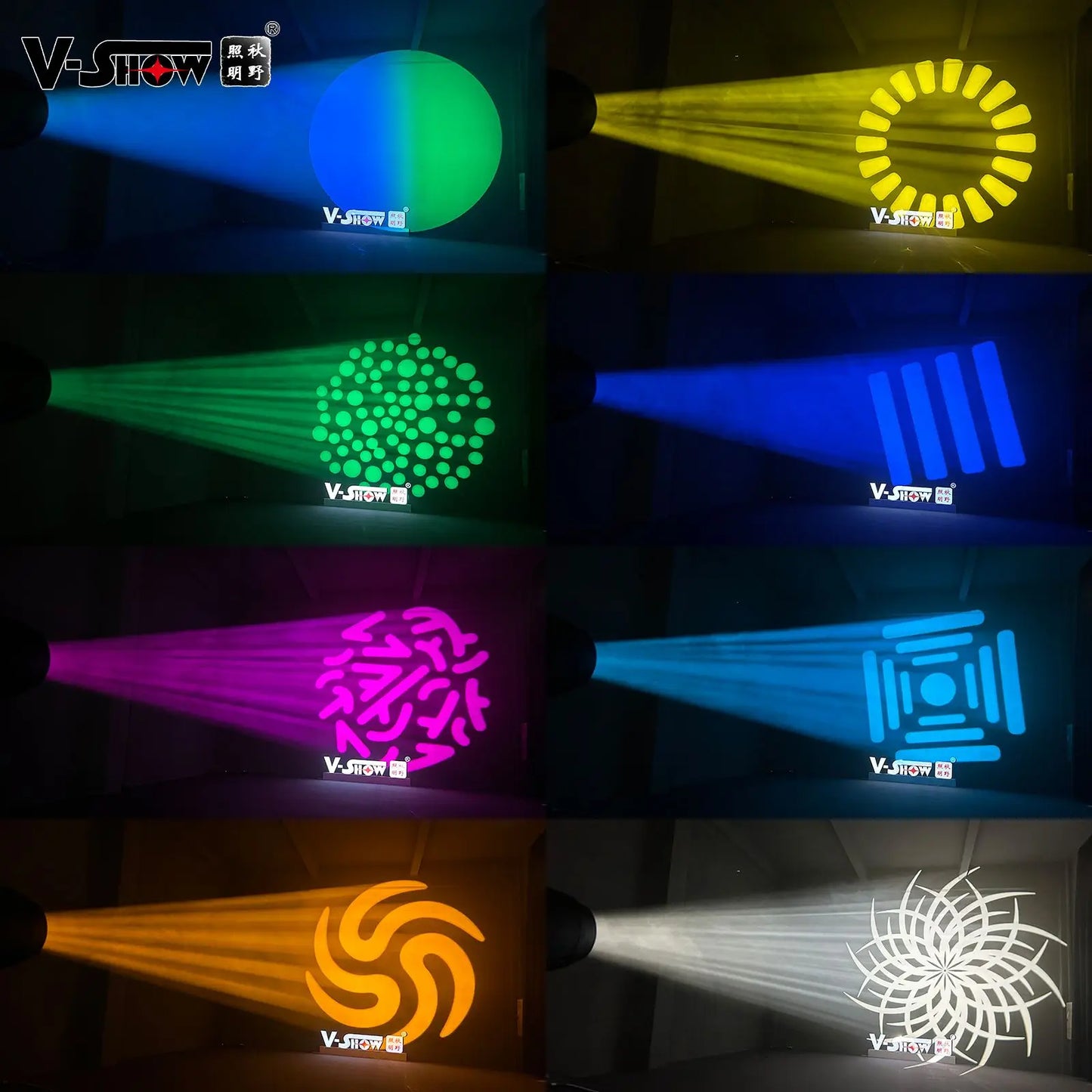 VSHOW S712  Led Module 450W With Folding Clamps Beam Wash Spot BSW Hybrid 3in1 With Zoom CMY CTO Moving Head Light