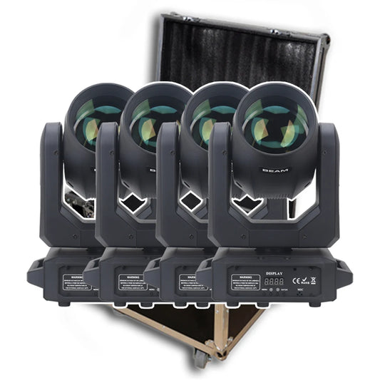 4Pcs/lot LED Moving Head Light 200W Beam+Spot+18 Rotating Prisms+Rainbow Effect Dj Dmx Stage Light Effect Light Disco Dj Bar