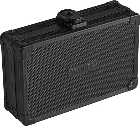 The New Vaultz Locking Supplies and Pencil Box in Black, for Elementary School