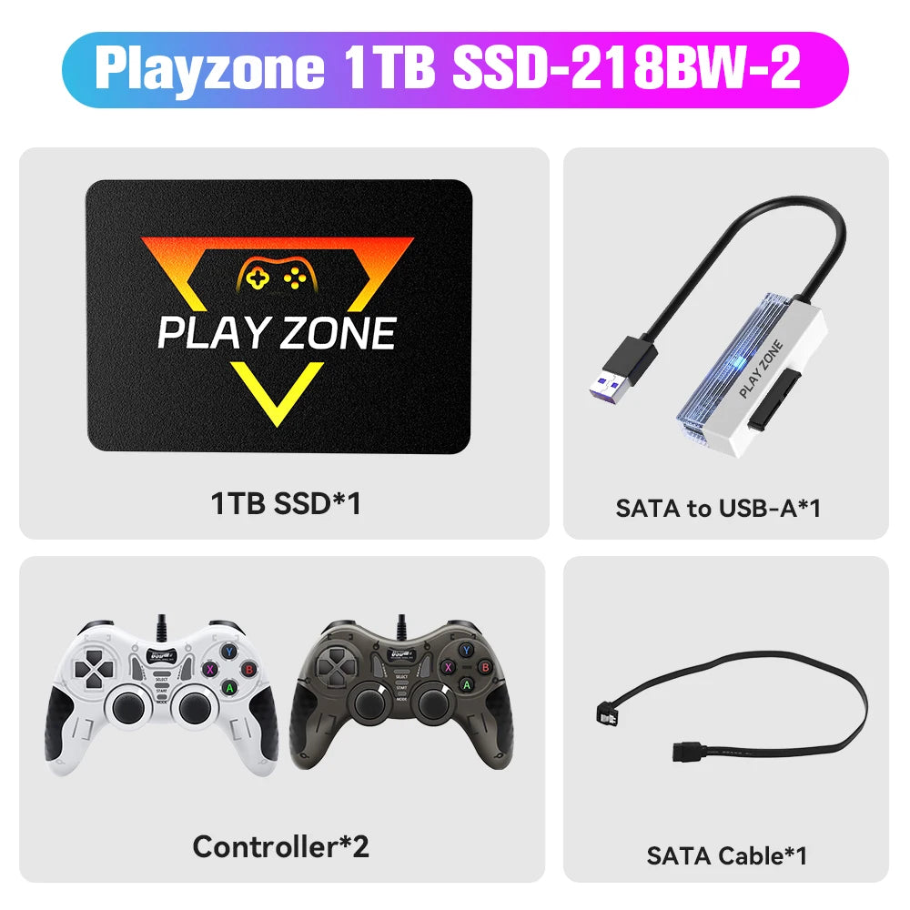 Playzone 1TB SSD Game Consoles For PS5 PS4 Xbox Switch