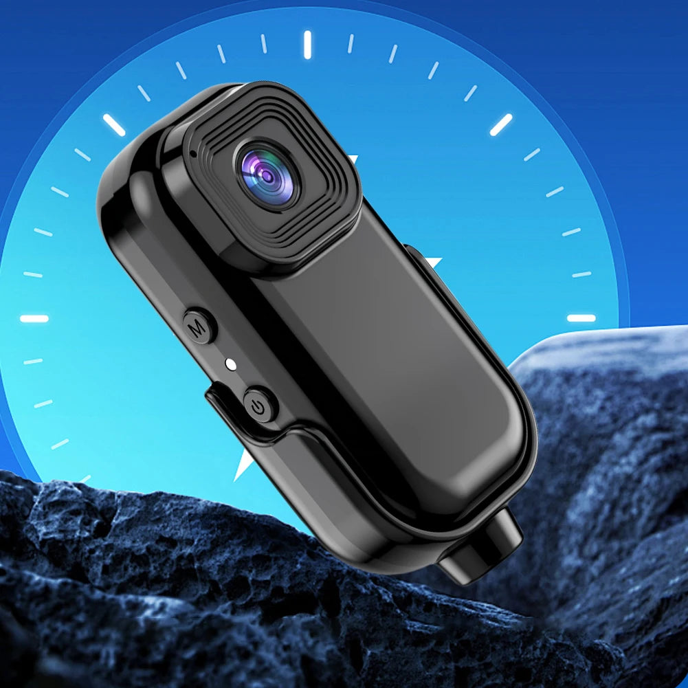 HD 1080P Mini Camera 140 Degree Wide Angle Back Clip VCR