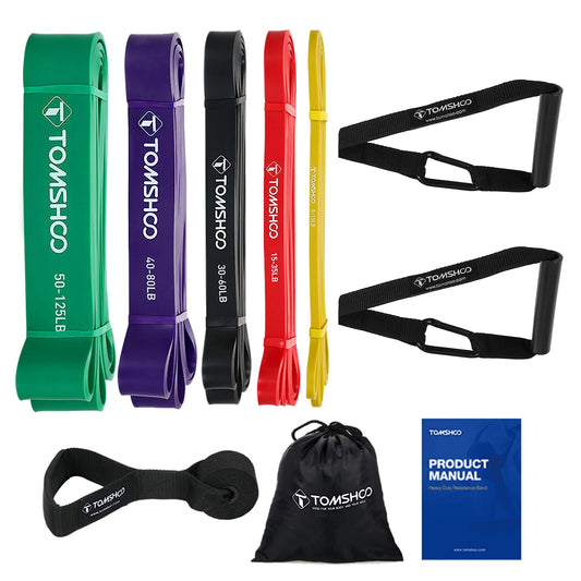 Resistance Powerlifting Bands with Door Anchor Handles