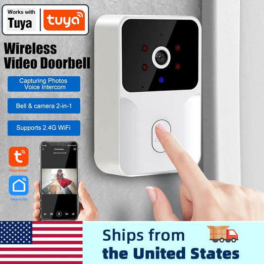 Tuya Smart Video Doorbell Camera HD Wireless for Home Security